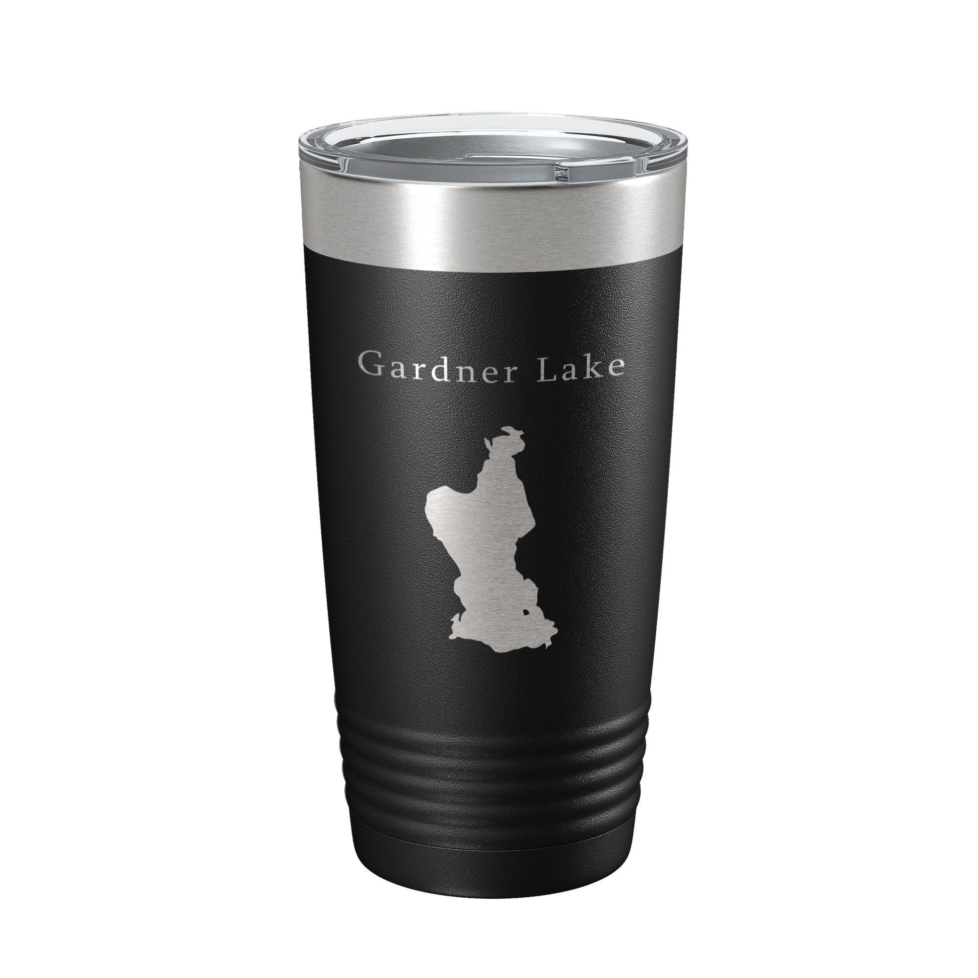 Gardner Lake Map Tumbler Travel Mug Insulated Laser Engraved Coffee Cup Connecticut 20 oz