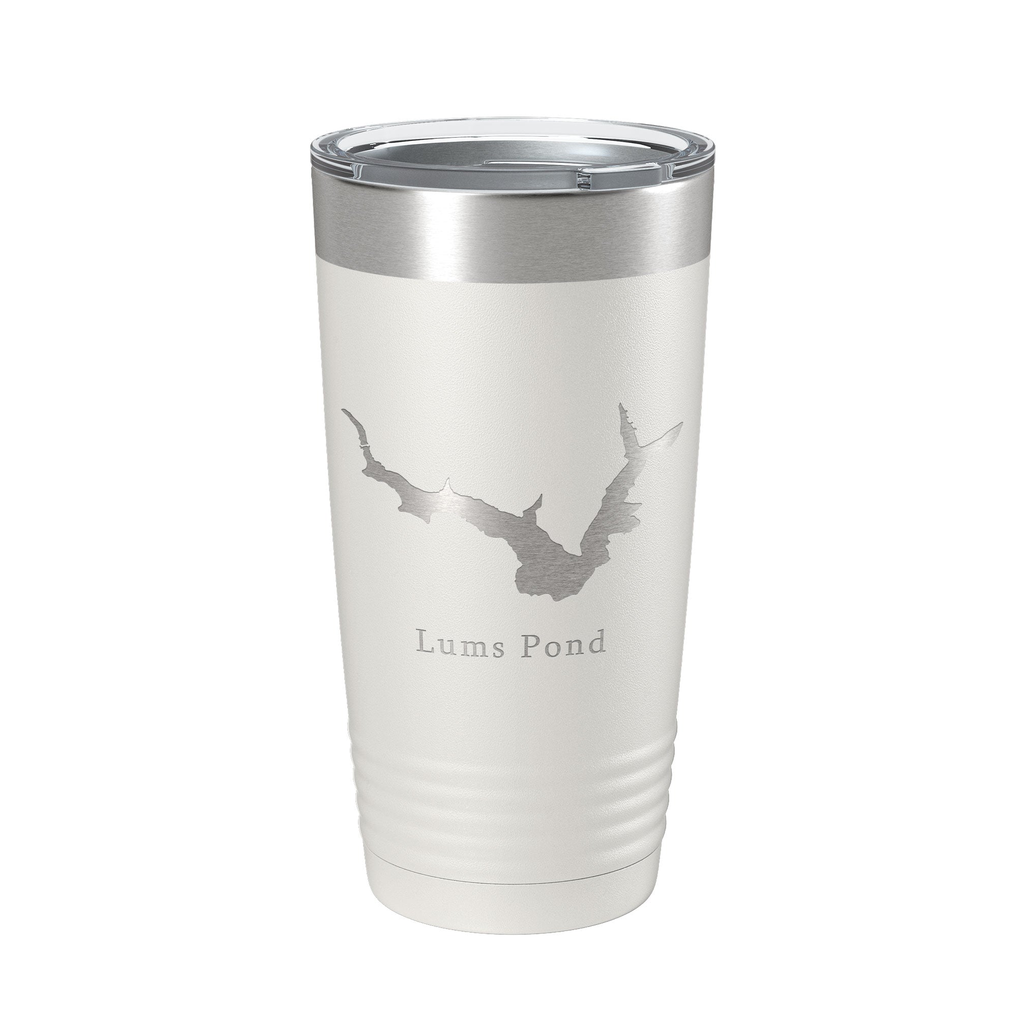 Lums Pond Tumbler Lake Map Travel Mug Insulated Laser Engraved Coffee Cup Delaware 20 oz