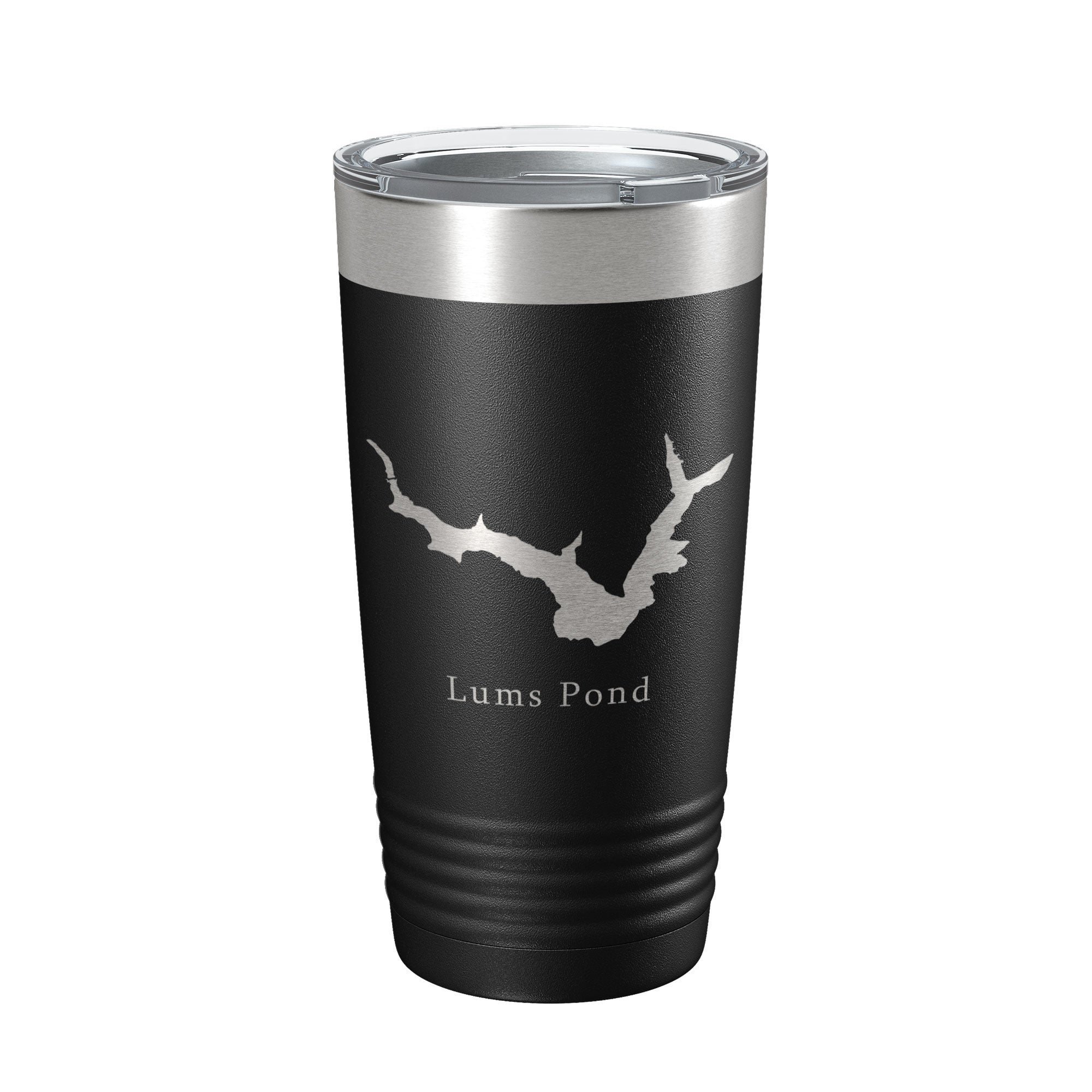 Lums Pond Tumbler Lake Map Travel Mug Insulated Laser Engraved Coffee Cup Delaware 20 oz